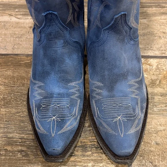 Old Gringo Blue Heeled Boots - Picture 3 of 5